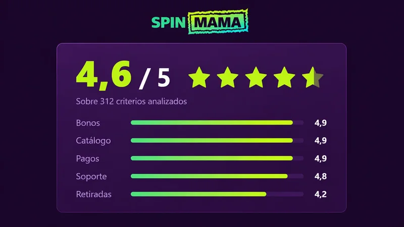Desglose de la nota 4,6 sobre 5 de Spinmama por criterios