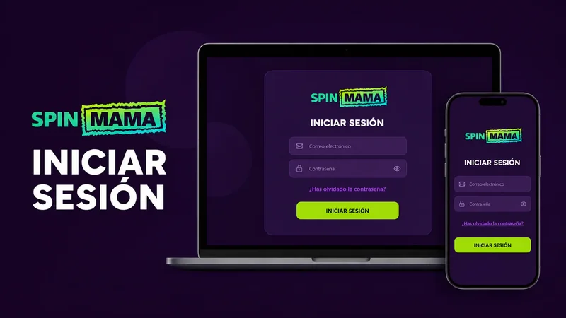 Pantalla de acceso a la cuenta de Spinmama
